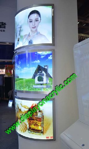 curved wall led light boxes